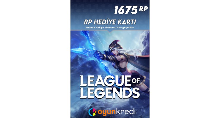 League Of Legends 1675 Rp Tr