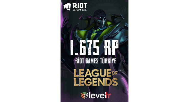 League of Legends 1675 RP - Riot Games - LOL