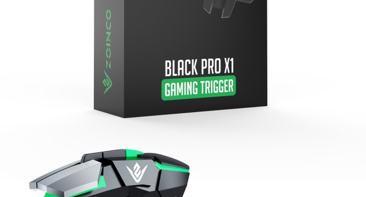 Black Pro X1 E-spor Oyun Tetikleri Pubg  Tuşu  Uyumlu (6 Parmak)