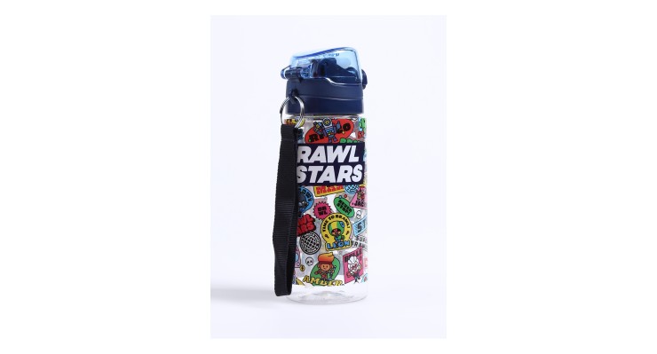 Lacivert Çocuk Matarası BRAWL STARS PLASTİK MATARA 500 ML